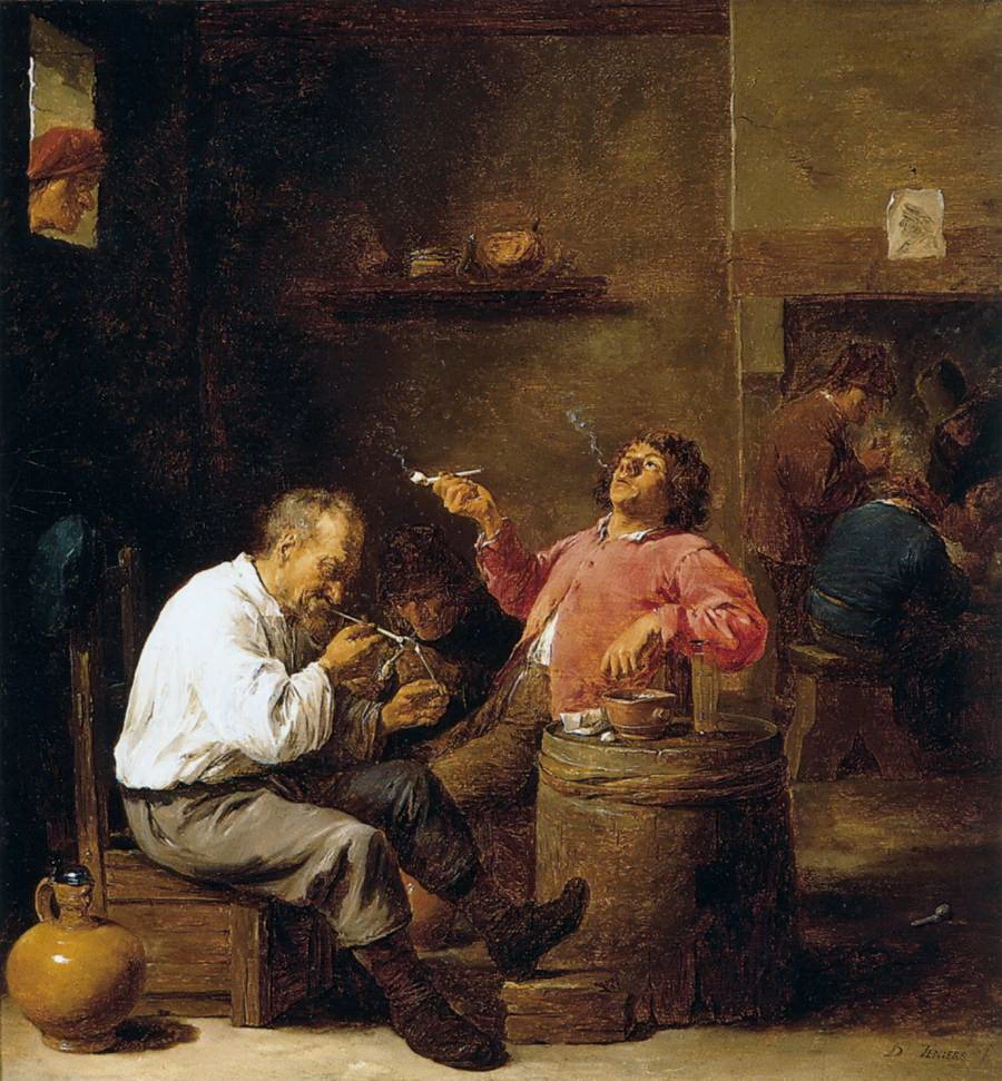 I fumatori in taverna - Museo Thyssen, Bornemisza, Madrid